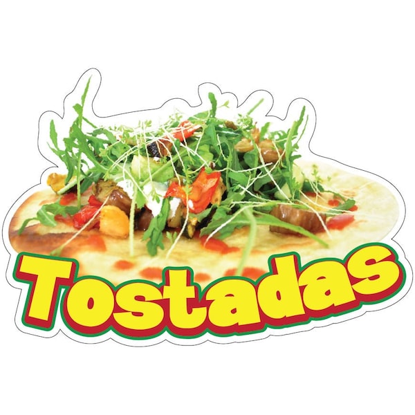 Tostadas Decal Concession Stand Food Truck Sticker, 24" x 10", D-DC-24 Tostadas19